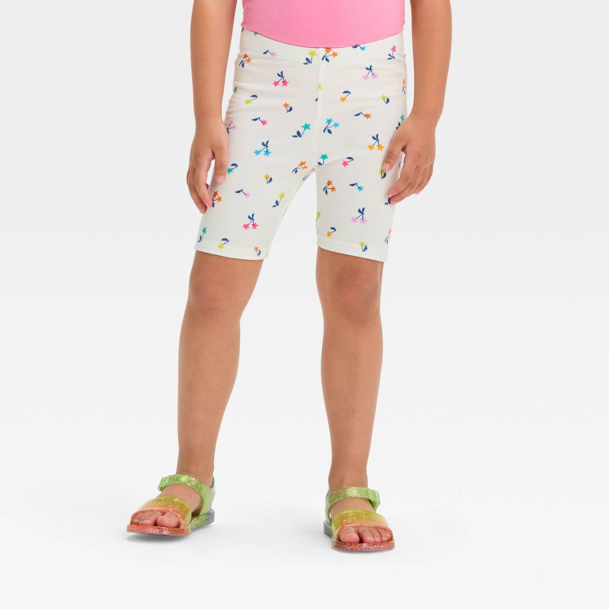 Toddler Girls' Cherries Shorts - Cat & Jack™ White 3T | Target