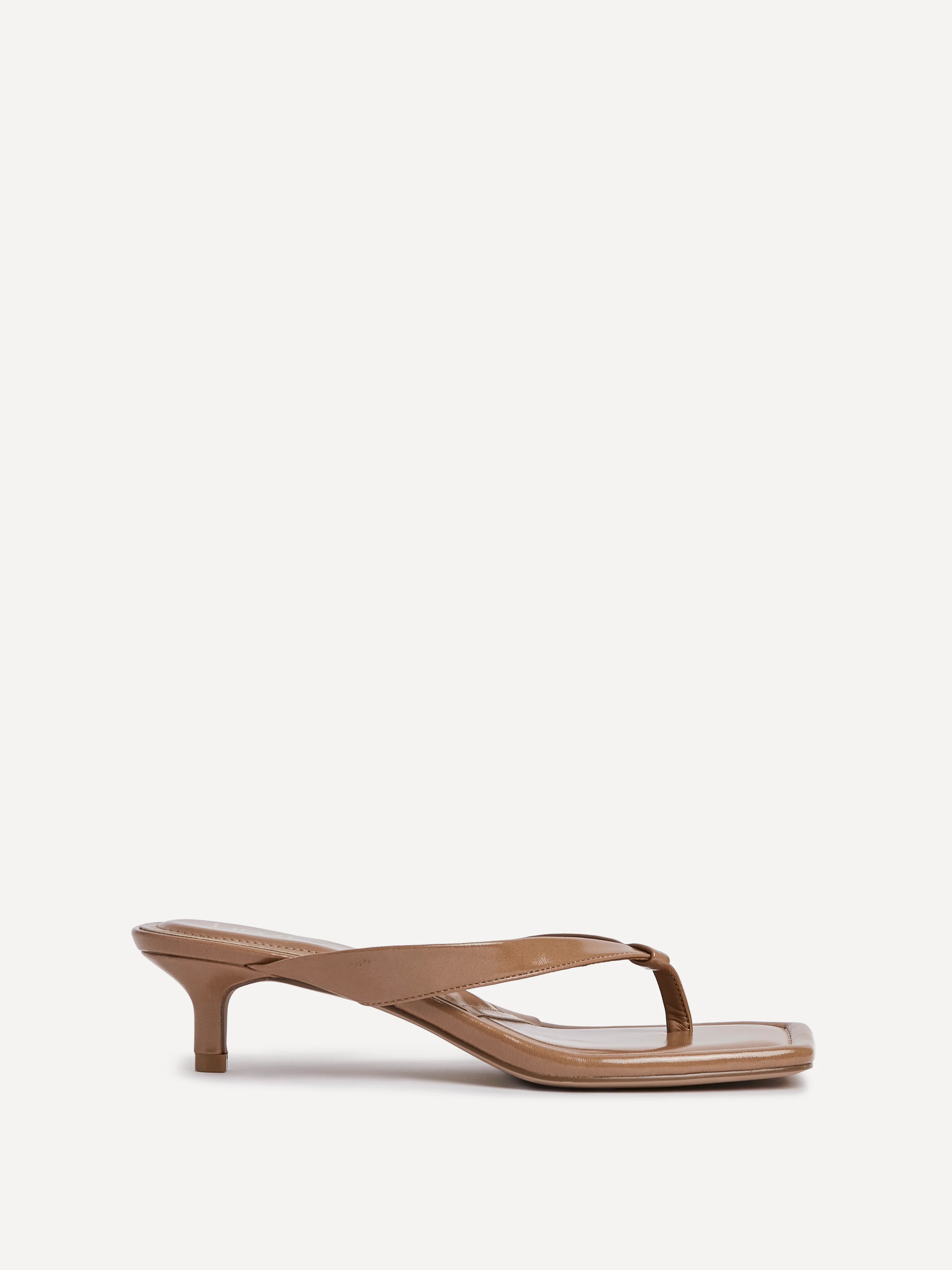 Potential Caramel Toe Post Kitten Heels | Linzi Shoes
