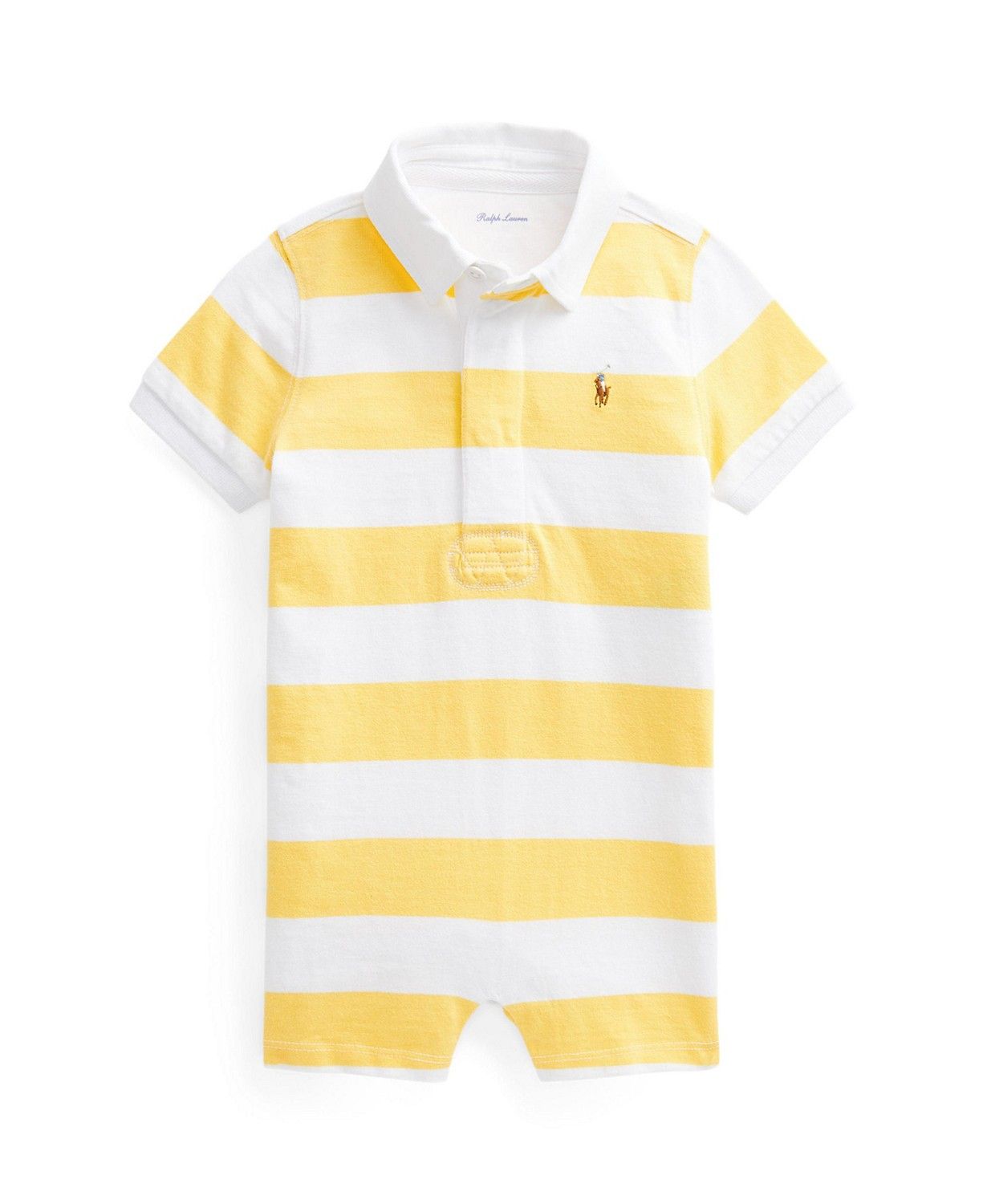 Baby Boys Striped Cotton Rugby Shortall | Macys (US)