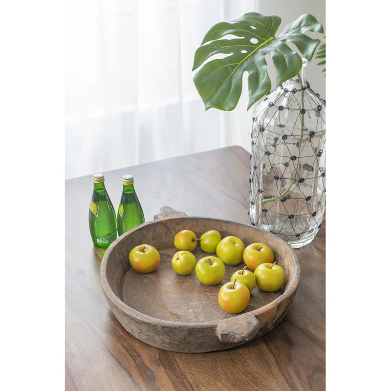 Fuji Wood Decorative Bowl in Brown | Wayfair North America