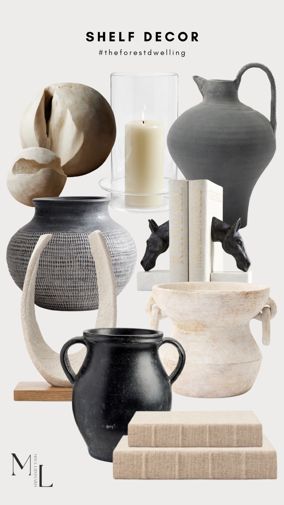 I personally own and love all of these shelf decor items. They are timeless pieces that bring so much texture to your space.

#LTKHome #LTKStyleTip