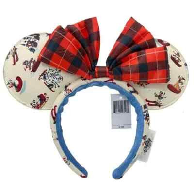 Disney-Parks Limited 2022 Christmas Mickey Minnie Mouse Ears Headband Lodge Snow | eBay US