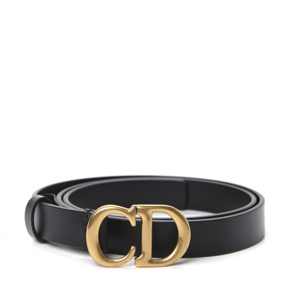 Calfskin Saddle Belt 80 Black | Fashionphile