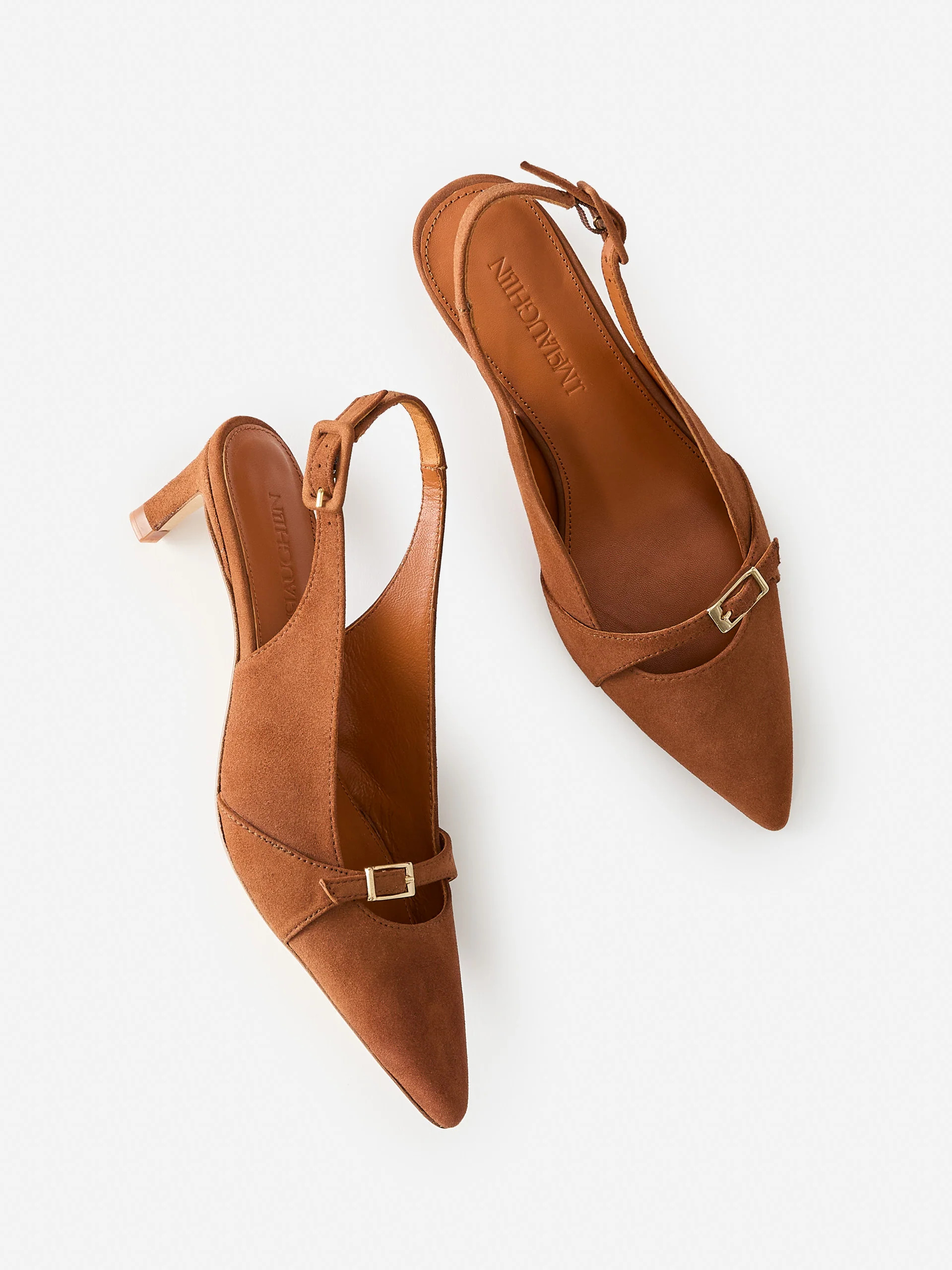 Dorothea Suede Slingback Heels | J.McLaughlin