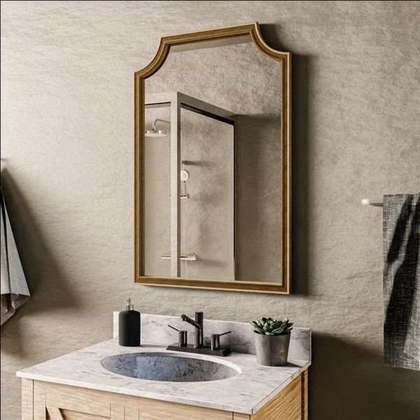 Helland Rectangle Wood Wall Mirror | Wayfair North America