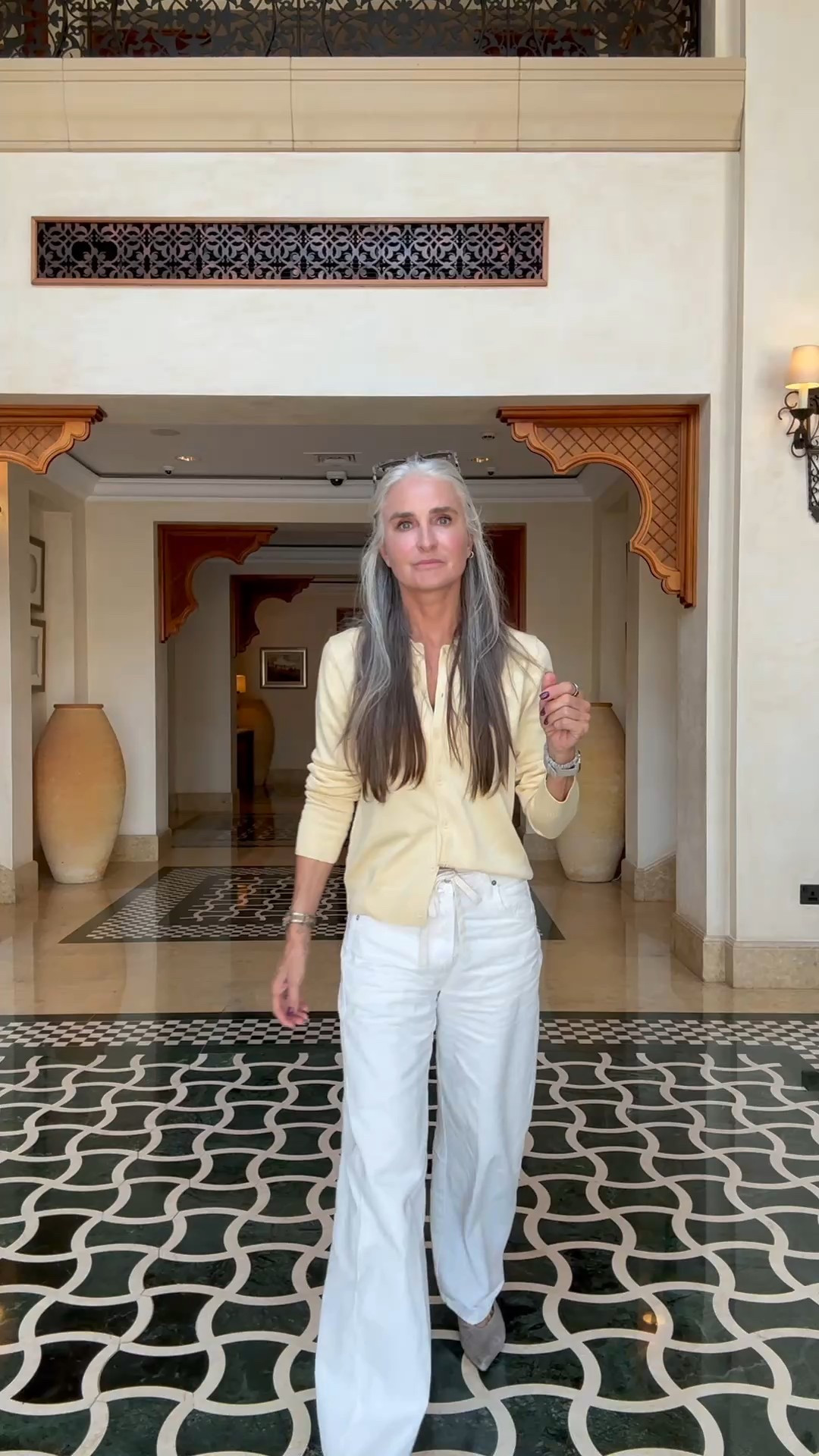 Has Spring Sprung? 
These drawstring jeans are a real favourite. Along with high street suede flats and cardigan. 
Yellow season


#LTKover50style #LTKspring #LTKuk