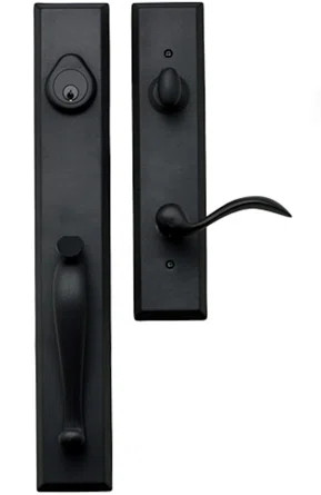 Delaney Hardware Sandcast Collection Handleset with Deadbolt and Door Knob and Rosette | Wayfair | Wayfair North America