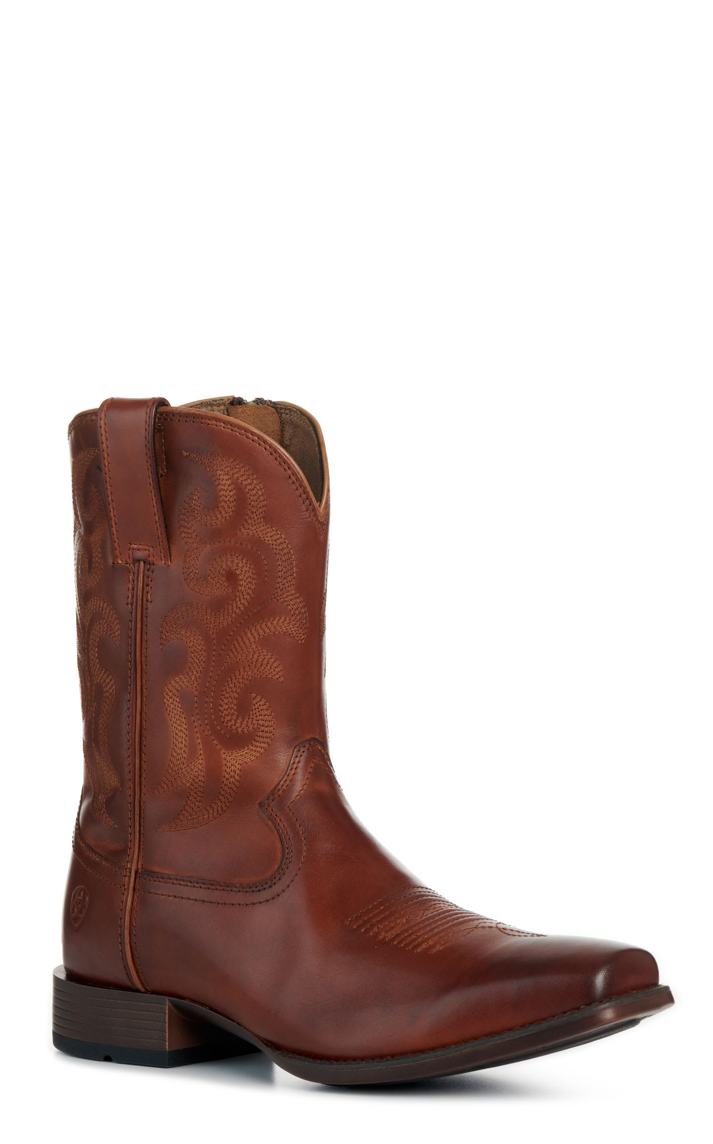 Ariat Men's Bodie Bitter Brown Zip Square Toe Cowboy Boots - 10.5xEE - From Cavender's | Cavender's