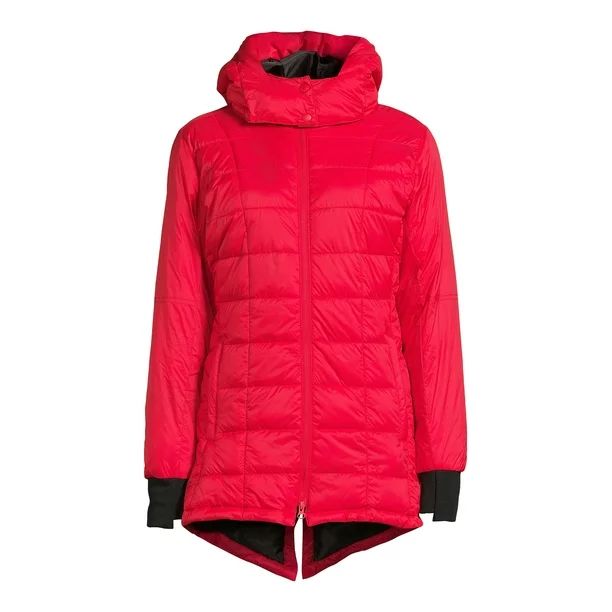 Swiss Tech Women’s Mid-Length Puffer Jacket - Walmart.com | Walmart (US)