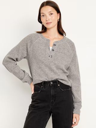 Cozy Thermal-Knit Henley | Old Navy (US)