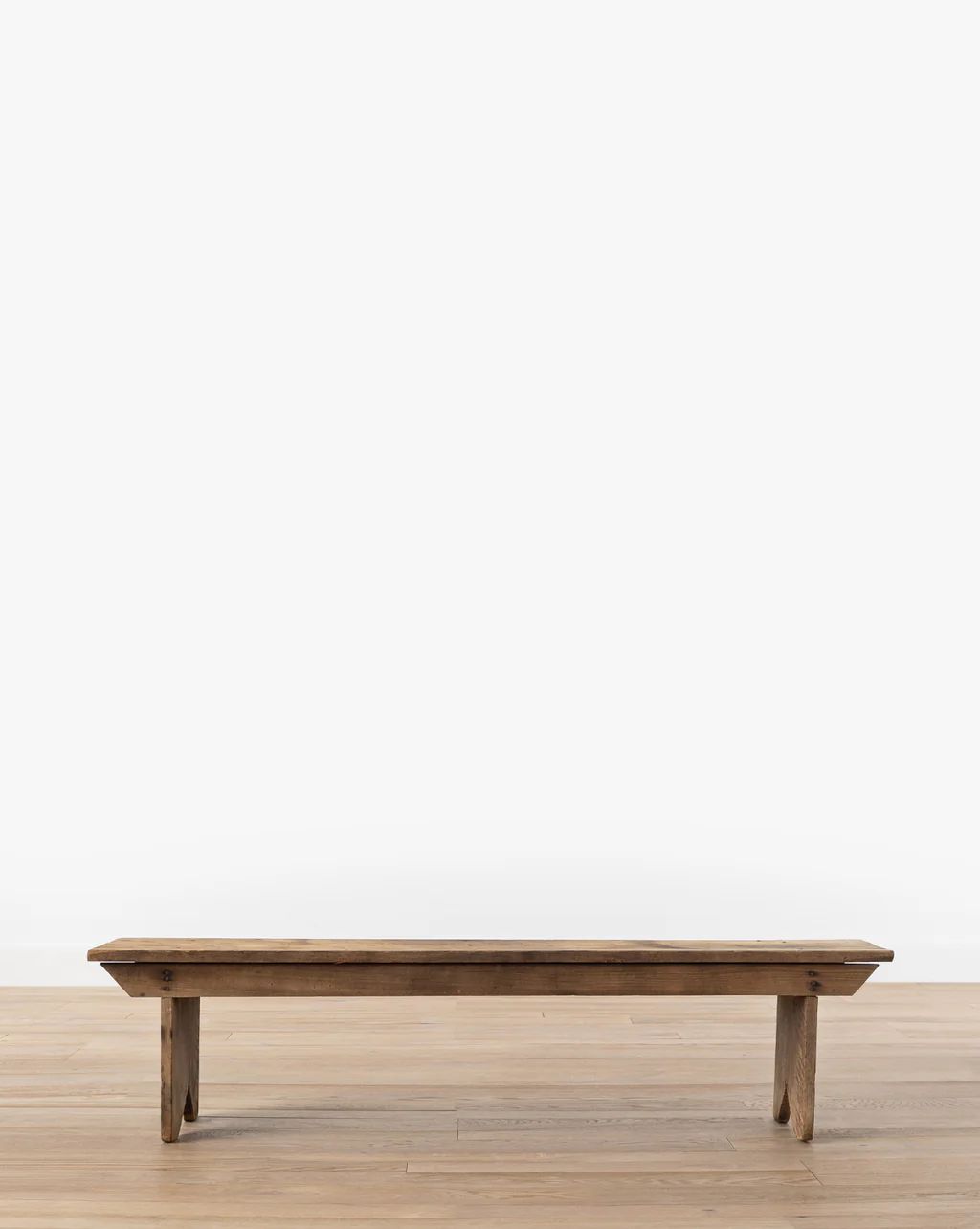 Vintage Wooden Bench with Natural Finish | McGee & Co.