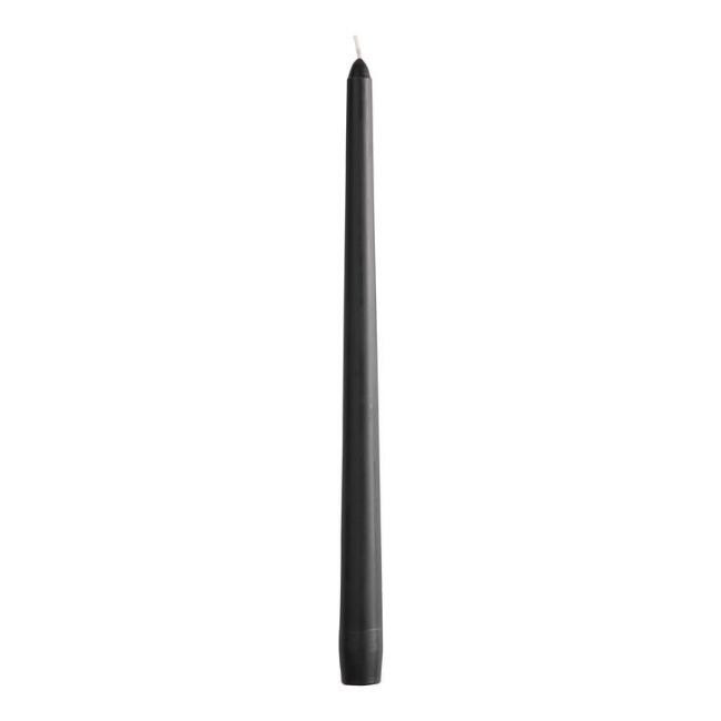 2 Pack Tall Black Taper Candles Set of 2 | World Market