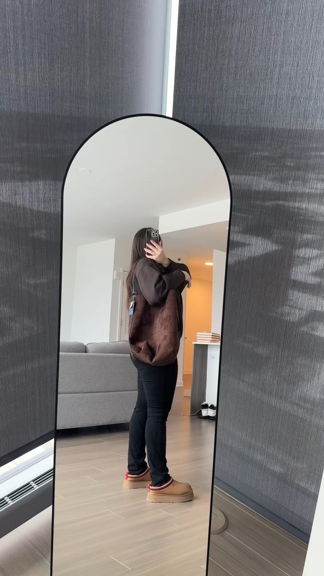 This vegan suede brown bucket bag is so good!!! I love the black and brown combo & it fits so much! Also comes with a wristlet inside too!! And it’s 50% off and comes in 2 other colors!! Olive green and dark navy blue! Great gift idea for a handbag lover too!! 

#LTKHoliday #LTKCyberWeek #LTKGiftGuide