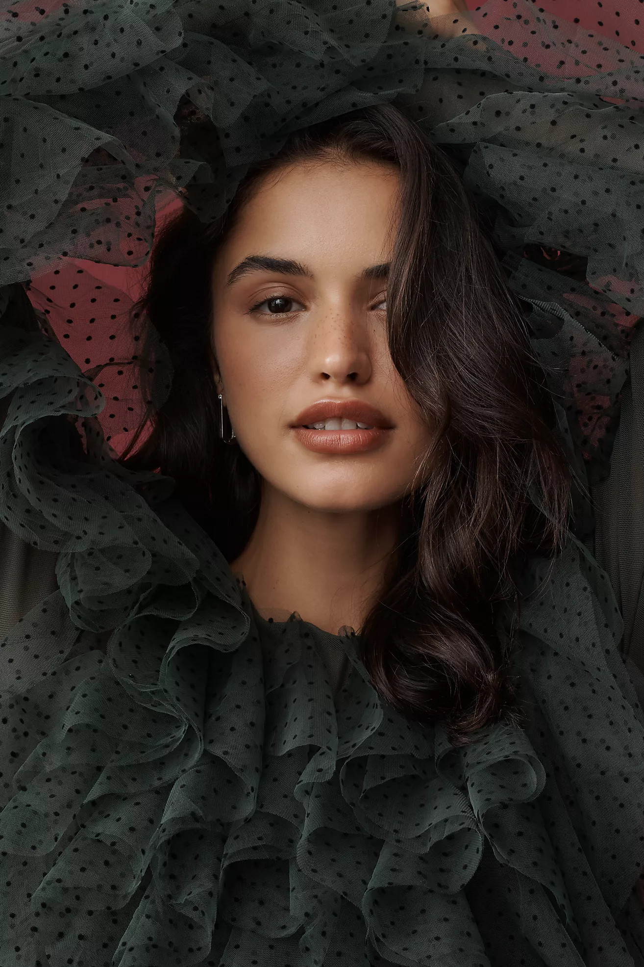 Dolan Left Coast Mesh Ruffle Top | Anthropologie (US)