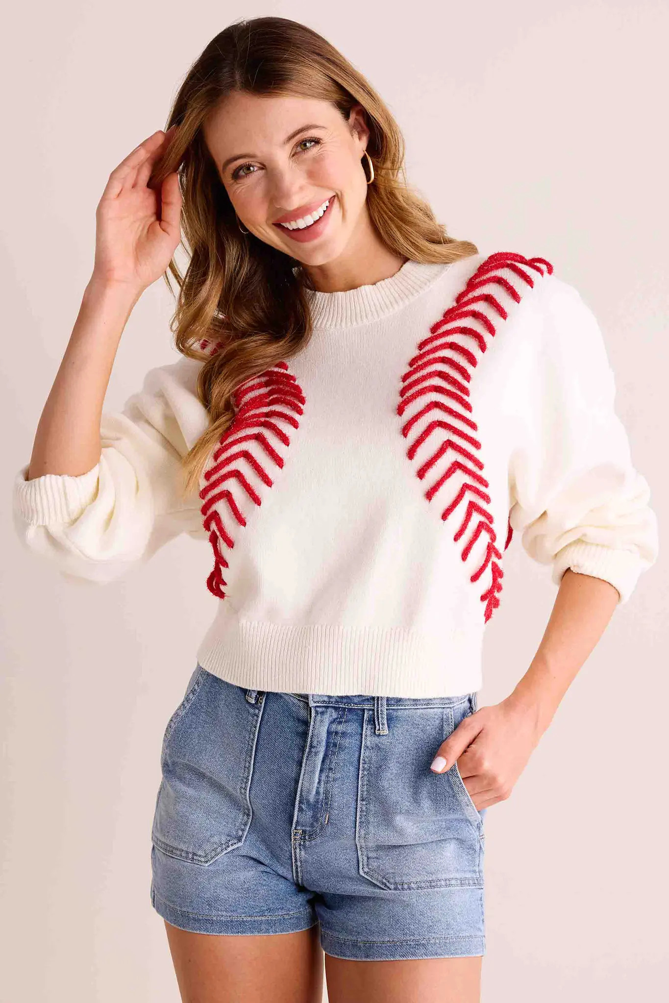 Baseball Stitch Sweater | Avara