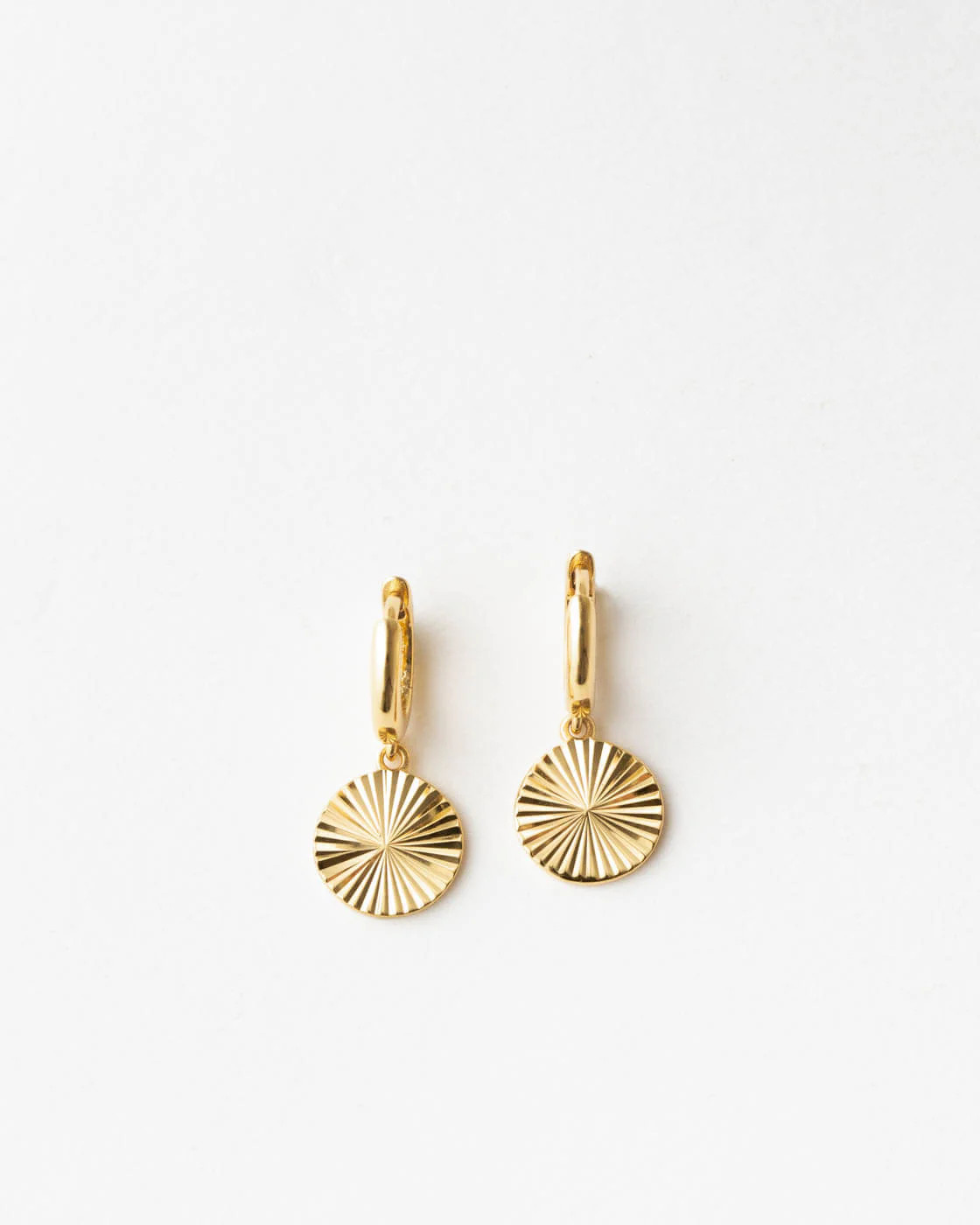 Radiant Charm Huggie Hoops | GLDN