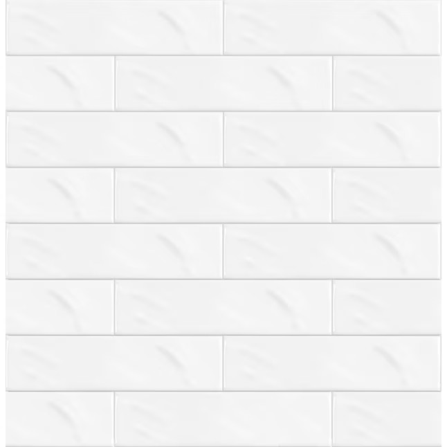 Satori Pearl White 3-in x 12-in Glossy Ceramic Subway Wall Tile ( 0.24-sq ft / Piece ) Lowes.com | Lowe's