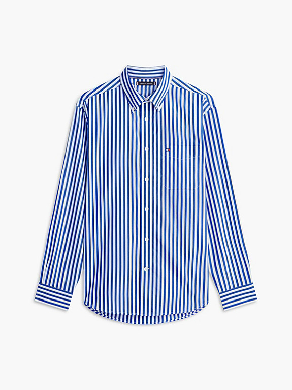 Classic Fit Popeline-Hemd mit Streifen | Tommy Hilfiger (DE)
