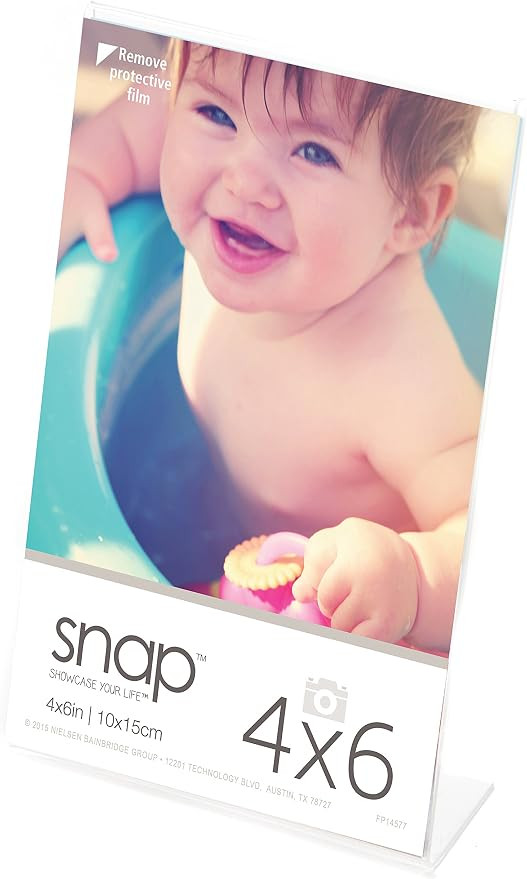 SNAP 4x6 Clear Acrylic Self Standing Frame | Amazon (US)