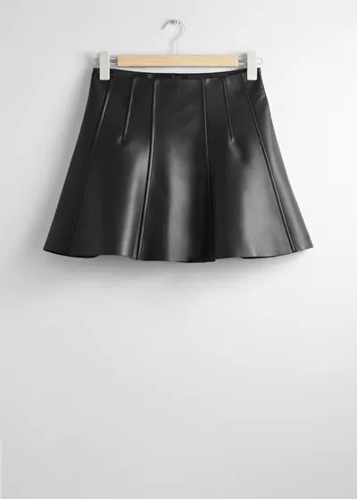 A-Line Leather Mini Skirt | & Other Stories (EU + UK)