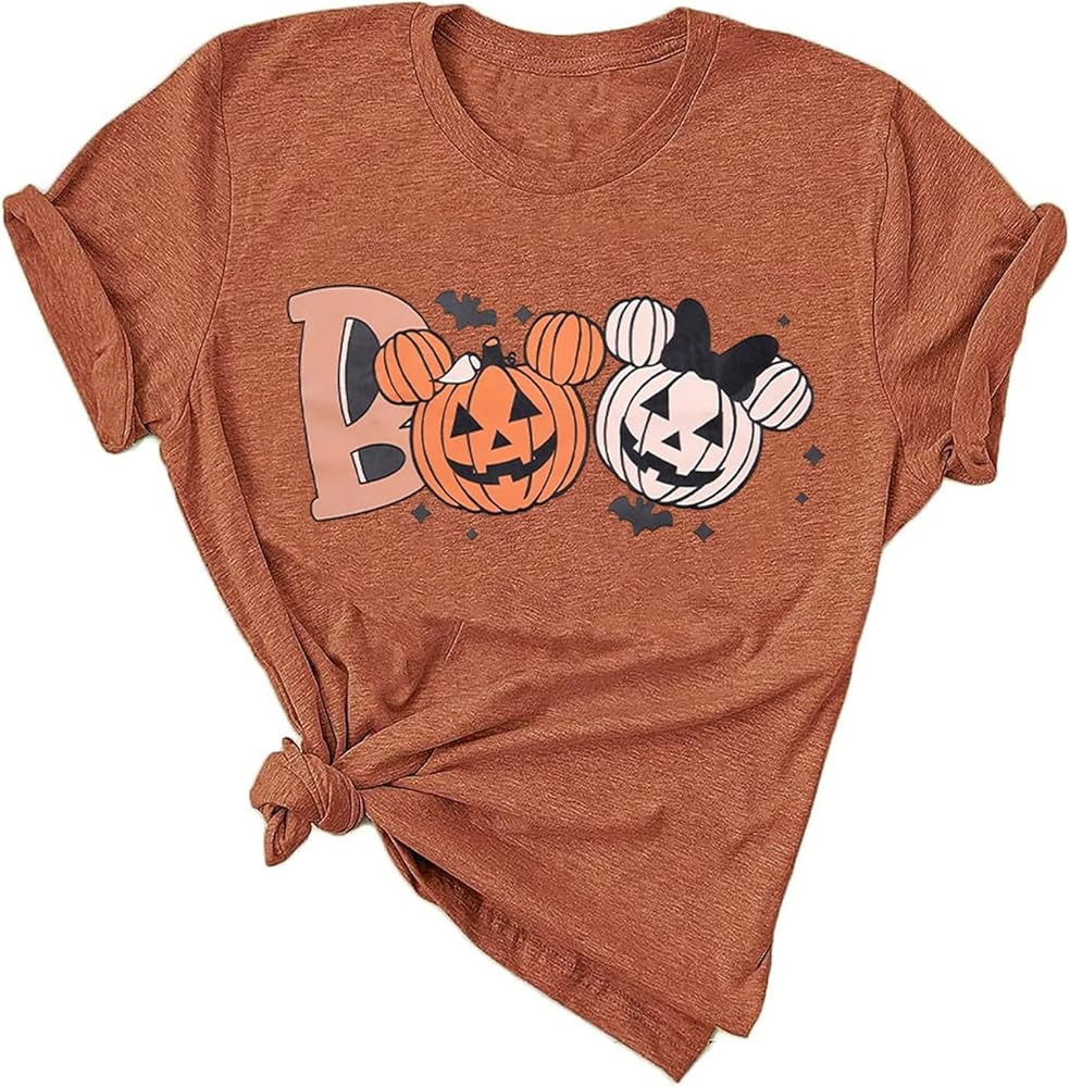 Halloween Shirts Women I'm Just Here Boos Funny Ghost Graphic Tee Tops | Amazon (US)
