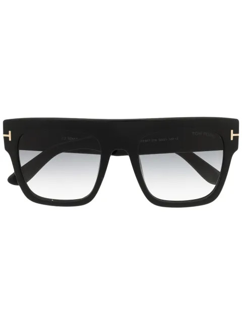 shiny square-frame sunglasses | Farfetch (US)