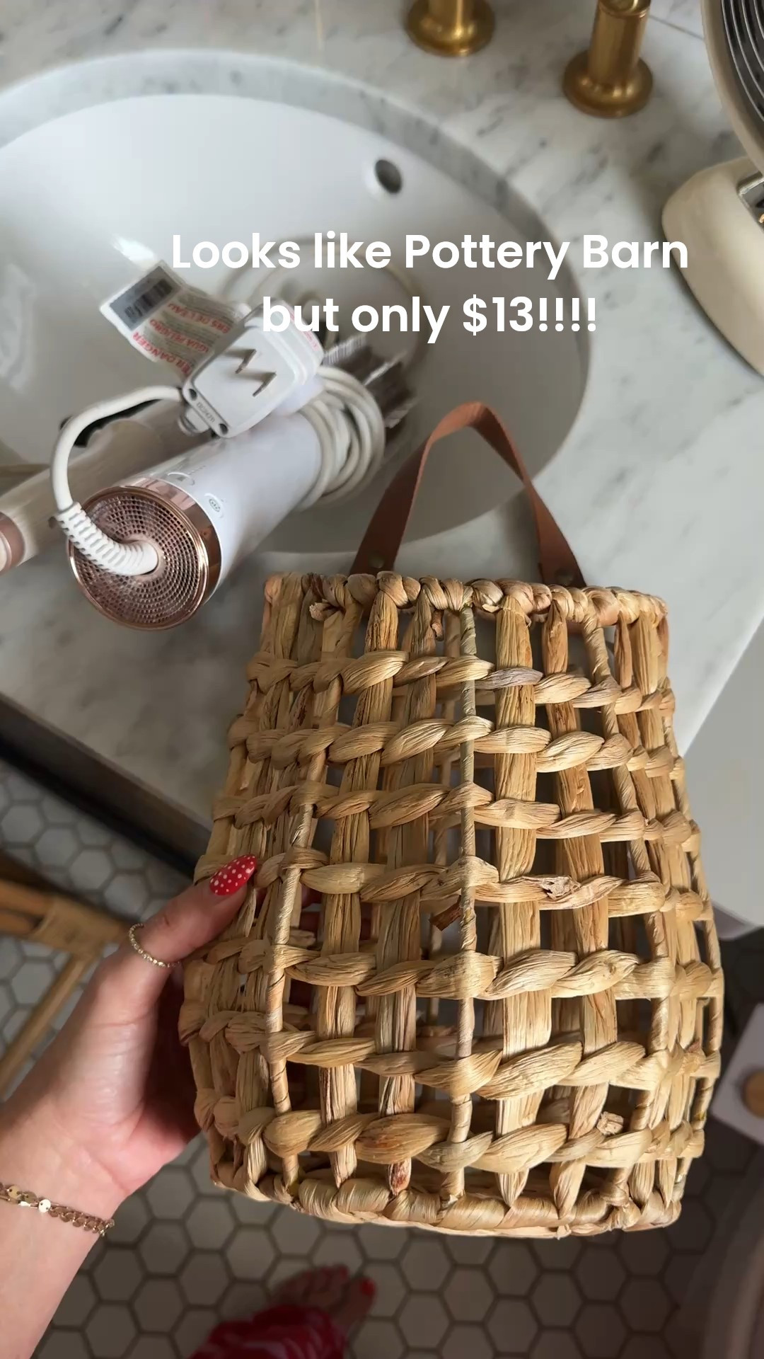 Pottery Barn or Walmart!!
Using this basket for storage for my hair tools!! Perfect space saver!! Only $13!!

#LTKHome