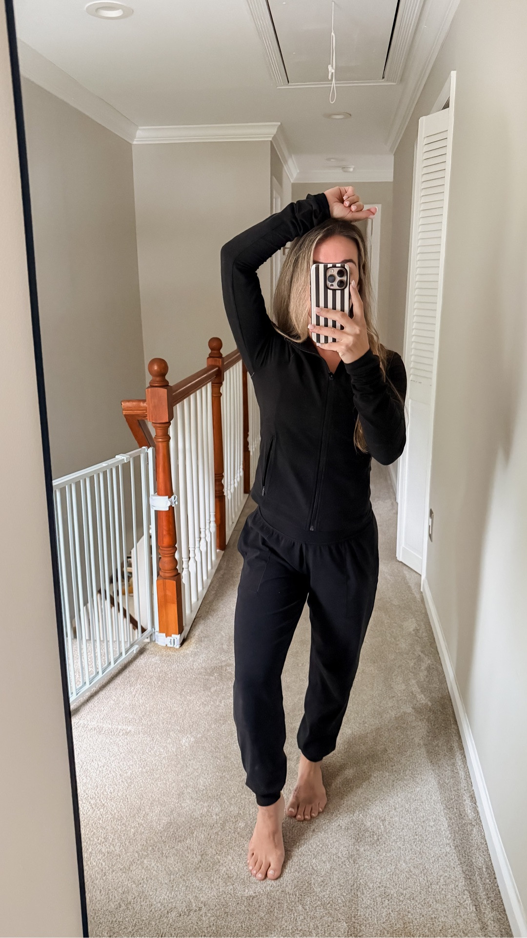 Sleek, sculpting, and comfortable enough to live in 🤍 The Athleta Salutation line is one of my favorite elevated activewear collections — especially this zip long sleeve and matching pants.
Fit 
Top: s (didn't want it to be too cropped) 
Bottoms xs

Athleta Salutation line
Athleta sleek pant
Athleta zip long sleeve
elevated activewear outfit
matching athleisure set
minimal workout outfit
comfortable athletic wear
everyday activewear style
pilates outfit aesthetic
neutral athleisure outfit
flattering workout clothes
off duty sporty style
athletic lounge outfit
clean girl activewear
travel day outfit women
lightweight workout layers
casual chic athleisure
sculpting activewear set
everyday fitness fashion
Athleta outfit ideas

#LTKootd #LTKgrwm