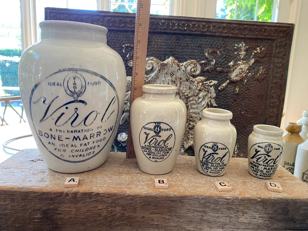 English Antique Virol Bone Marrow Stone Pot C. 1890 Choice of Sizes - Etsy | Etsy (US)