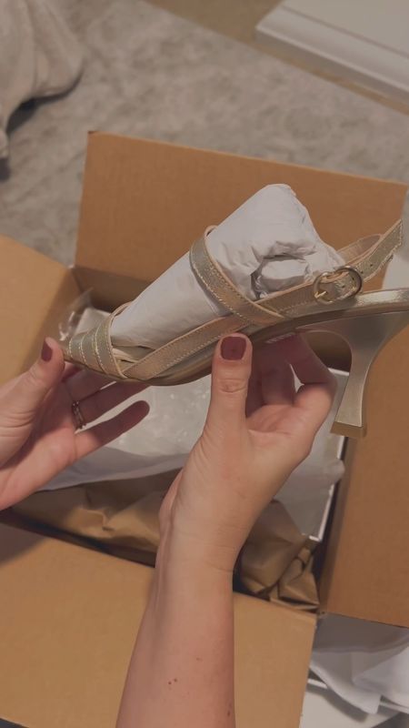 Allegra James gold heels, wedding shoes, bridal heels, glam


#LTKshoecrush #LTKFind #LTKwedding