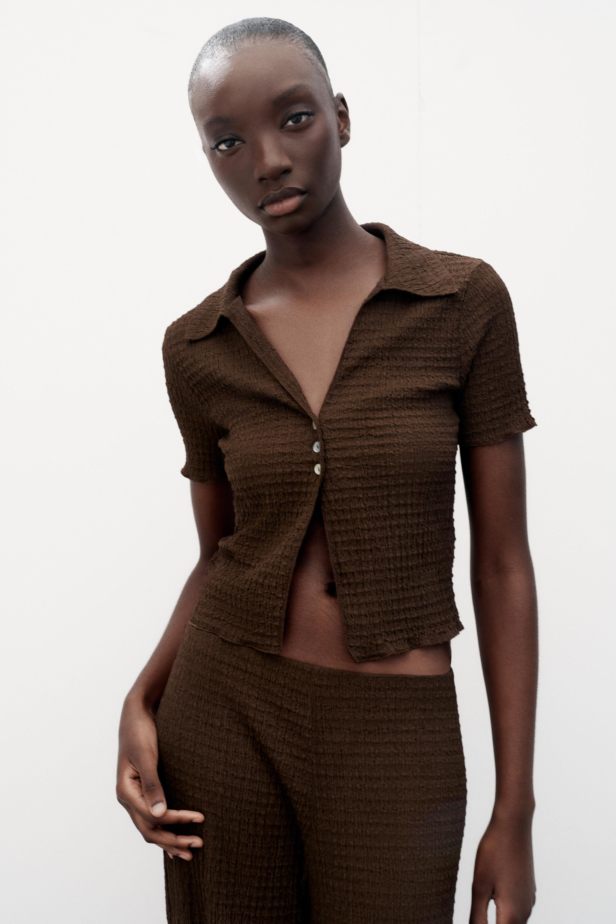CROPPED TEXTURED JACKET | Zara Canada