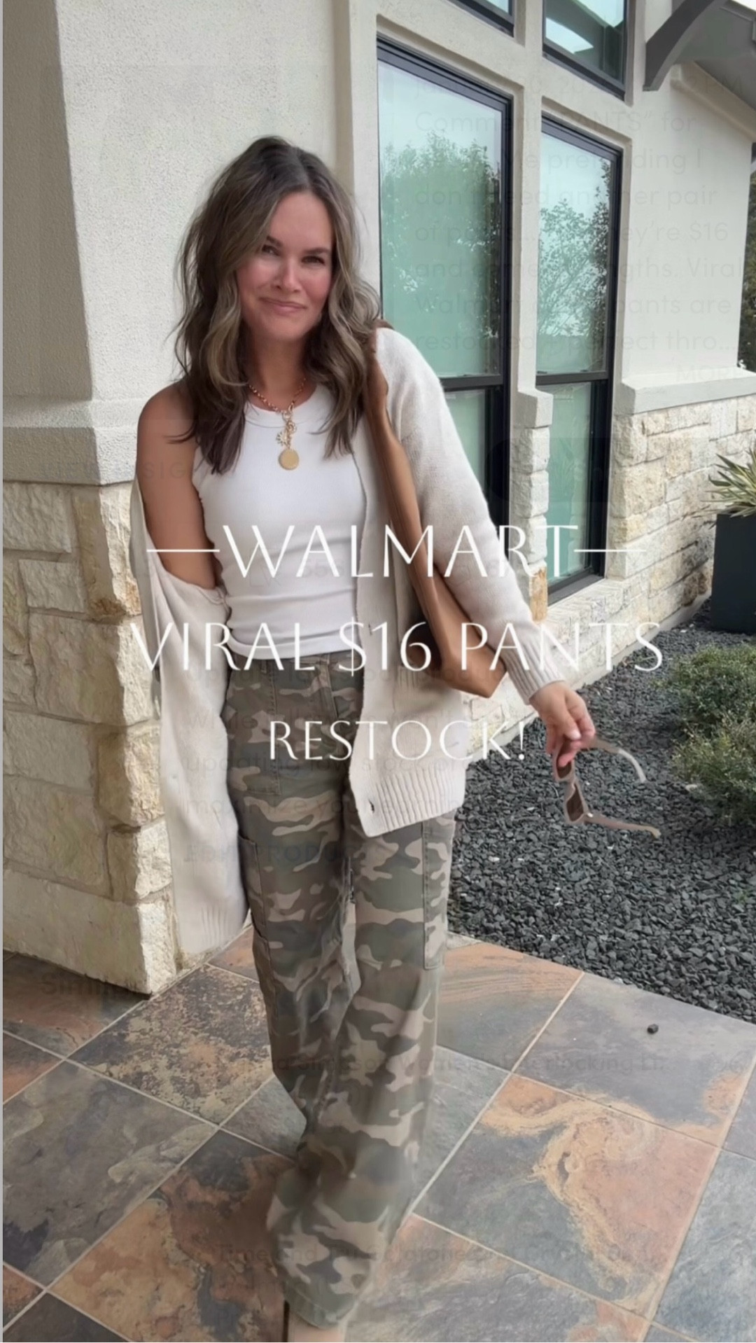 Me pretending I don’t need another pair of pants… but they’re $16 and come in lengths. Viral Walmart camo pants are restocked + perfect through spring. I get a small and in regular length I’m 5’3 but petite would probably fit better- high sellout risk for these ⭐️

#LTKSaleAlert #LTKgrwm #LTKootd