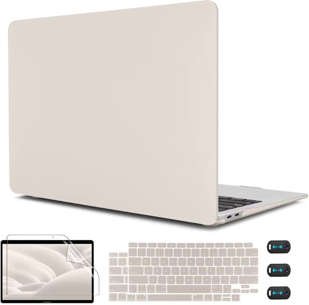 CISSOOK Beige Case for MacBook Air 13 Inch Case 2021 2020 2019 2018 Release Model A2337 M1 A2179 ... | Amazon (US)