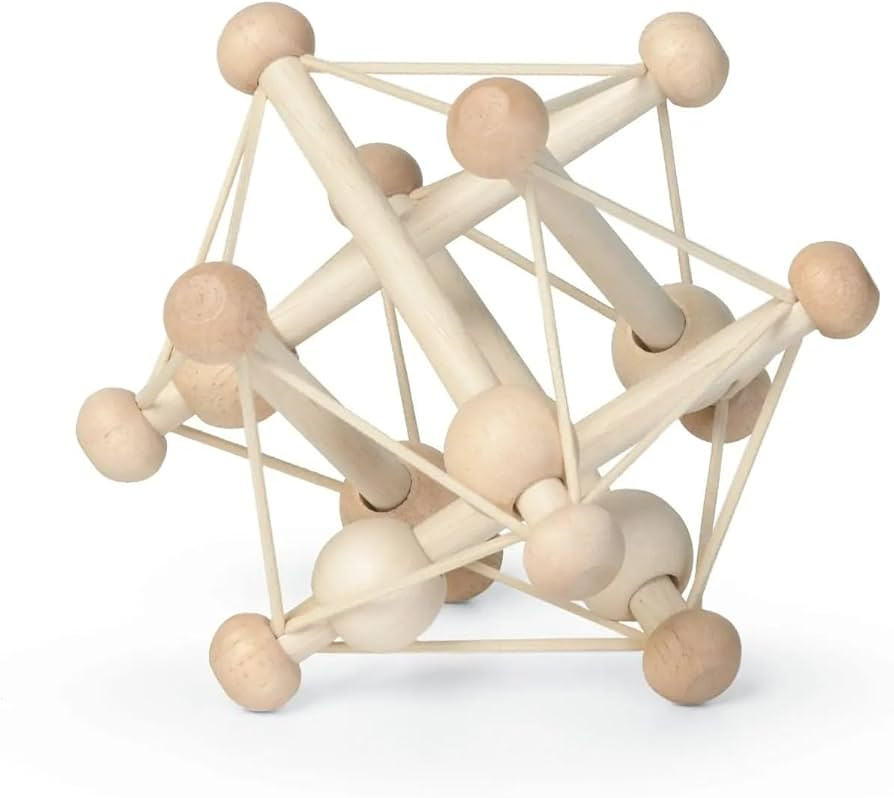 Manhattan Toy Skwish Natural Rattle and Teether Grasping Activity Toy, Beige, 1 Count (Pack of 1)... | Amazon (UK)