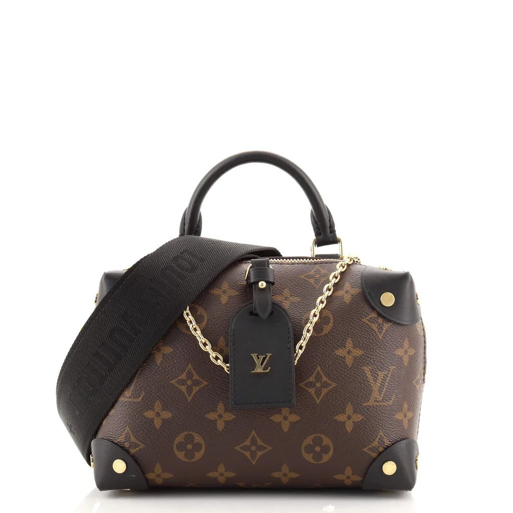 Louis Vuitton Petite Malle Souple Handbag Monogram Canvas Brown 1610751 | Rebag