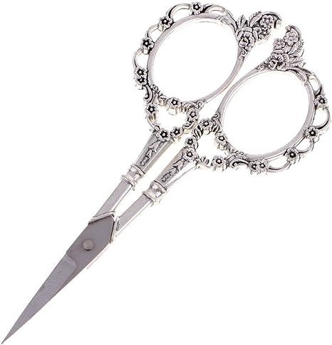 Vintage European Style Stainless Steel Precision Scissor for Embroidery Sewing Craft Art Work | Amazon (US)