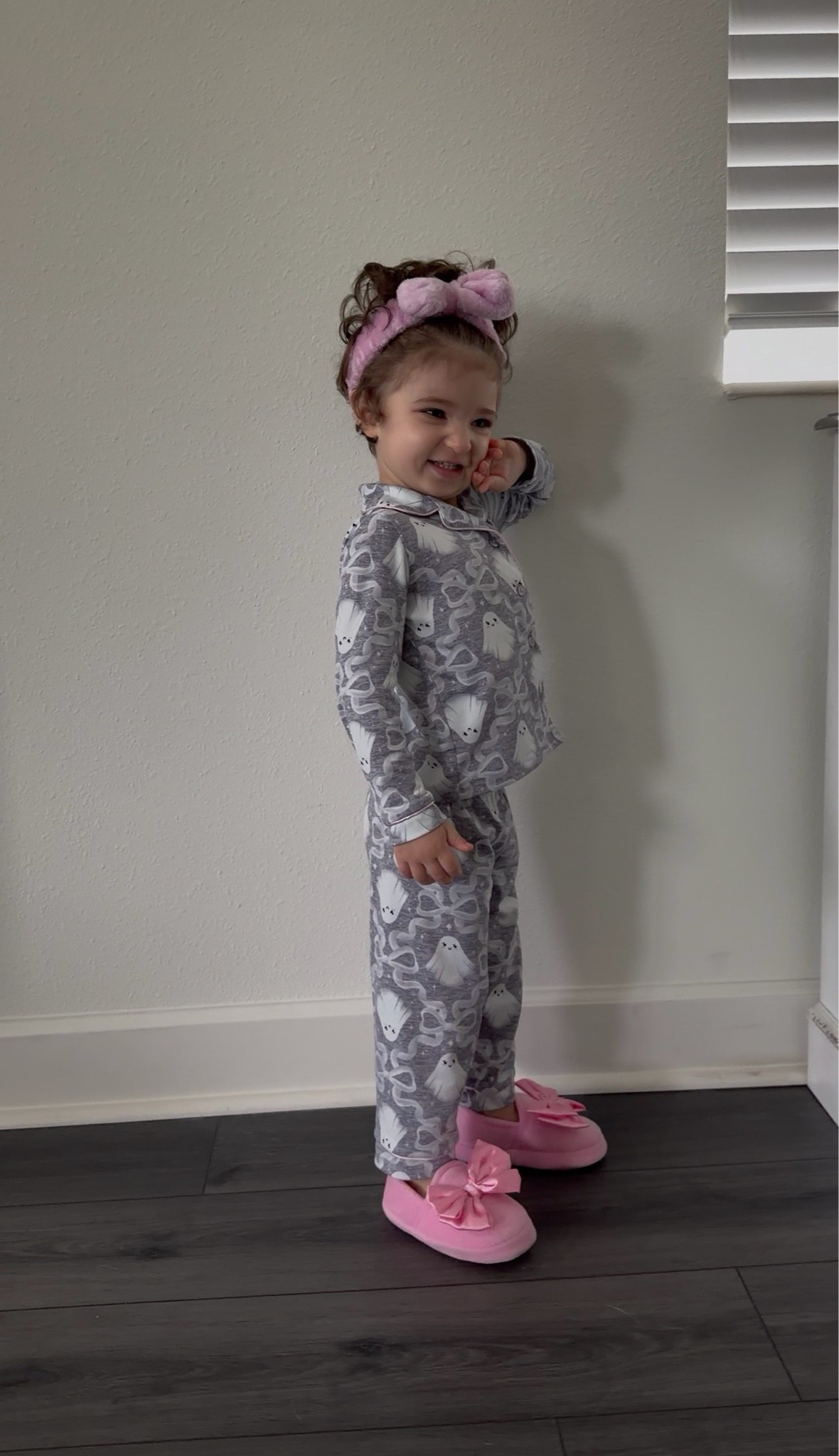 Apparently we’re starting spooky season in August 😂👻🎀

The matching bow, the matching slippers, the ghost PJs… girlfriend woke up READY for October while Florida is still very much giving summer 😂☀️

At this point, we’re just turning the AC down and pretending it’s fall. 😂

Please tell me we’re not the only ones already pulling out the Halloween stuff?! 🎃

I linked similar ghost PJs for your little ones! 👻🎀

#ToddlerMom #SpookySeason #HalloweenKids #GirlMom #ToddlerStyle

toddler Halloween outfit, spooky season, Halloween pajamas, toddler girl outfit, girl mom, toddler mom, matching toddler outfit, cute toddler fashion, Halloween kids, fall toddler outfit, pink bow, ghost pajamas, toddler slippers, Florida mom, Florida fall, mom life, toddler life, Halloween inspiration, cozy fall vibes, spooky season kids

#LTKdayinmylife #LTKmomlife #LTKBaby