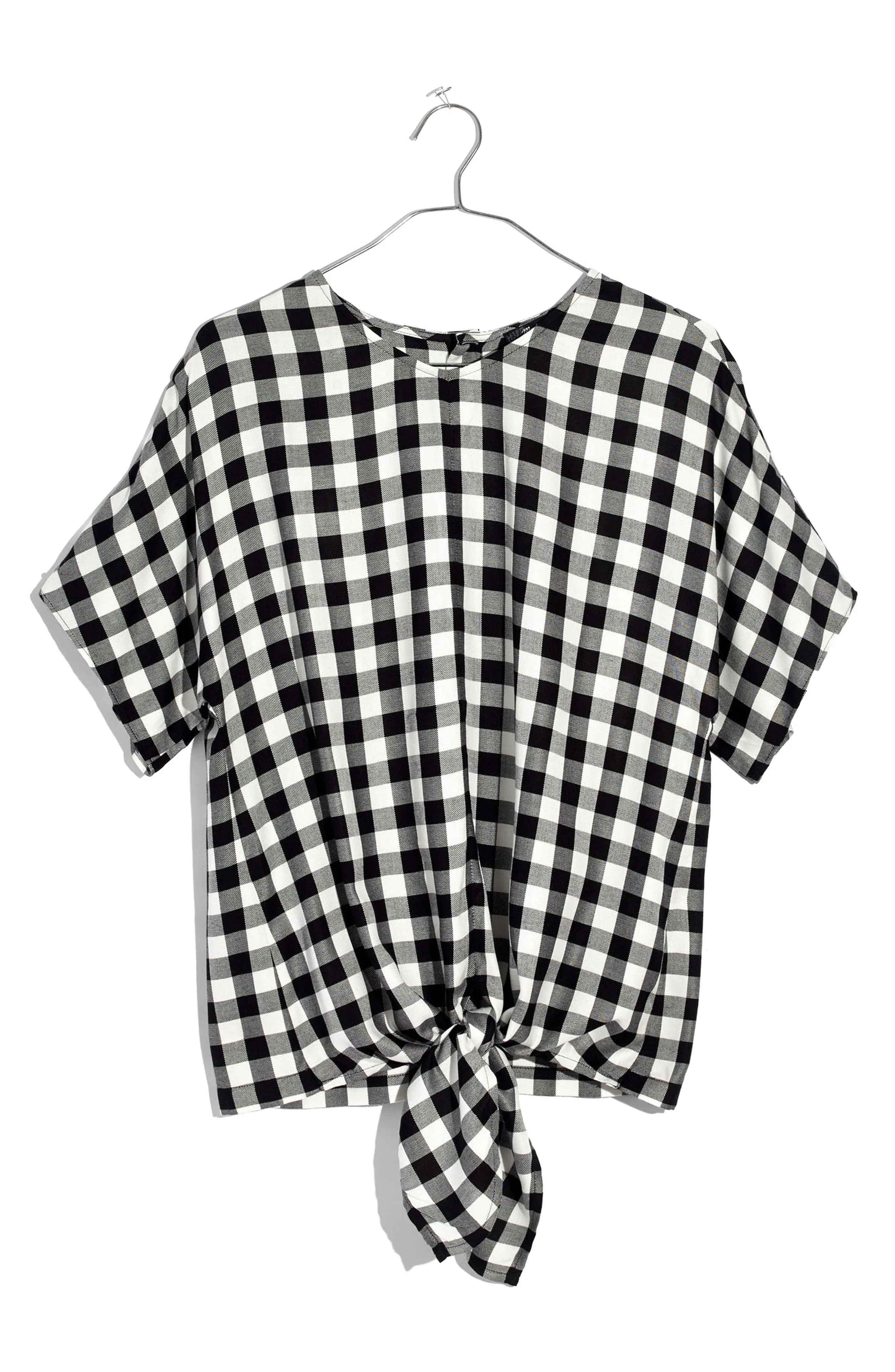 Buffalo Check Button Back Tie Top | Nordstrom