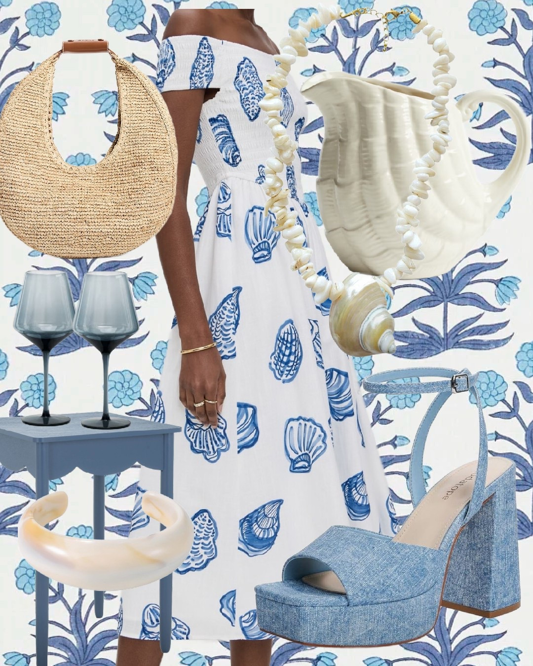 Summer vacation outfits! A darling shell dress for all your summer events! 

Anthro Items - code JENSEN20 at Anthropologie for 20% Off $100+ Reg Price Apparel, Accessories, Shoes, Beauty & Home Purchase

Can’t wait for this blue dress to arrive!!!! 

Travel outfit, 4th of July, summer wedding guest, fish bag, sea shell, wicker light fixture, necklaces, amazon finds, shopbop, stylist, style, H&M, Walmart