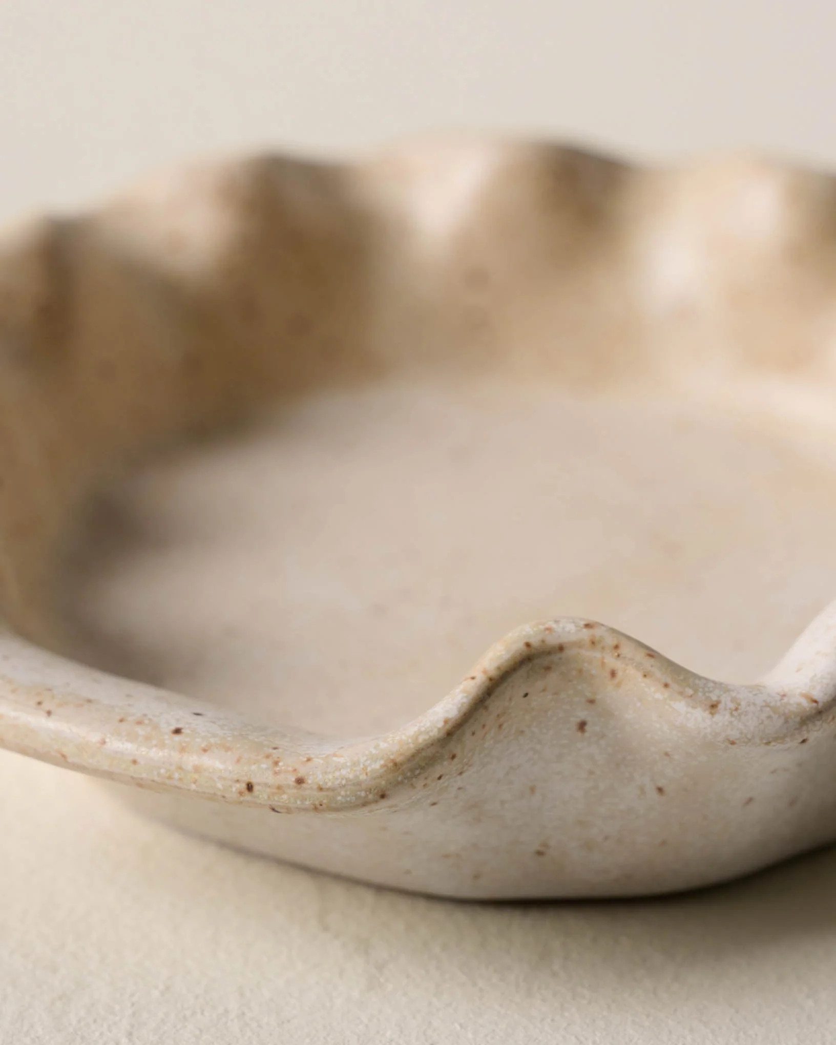 French White Ruffle Spoon Rest | Magnolia