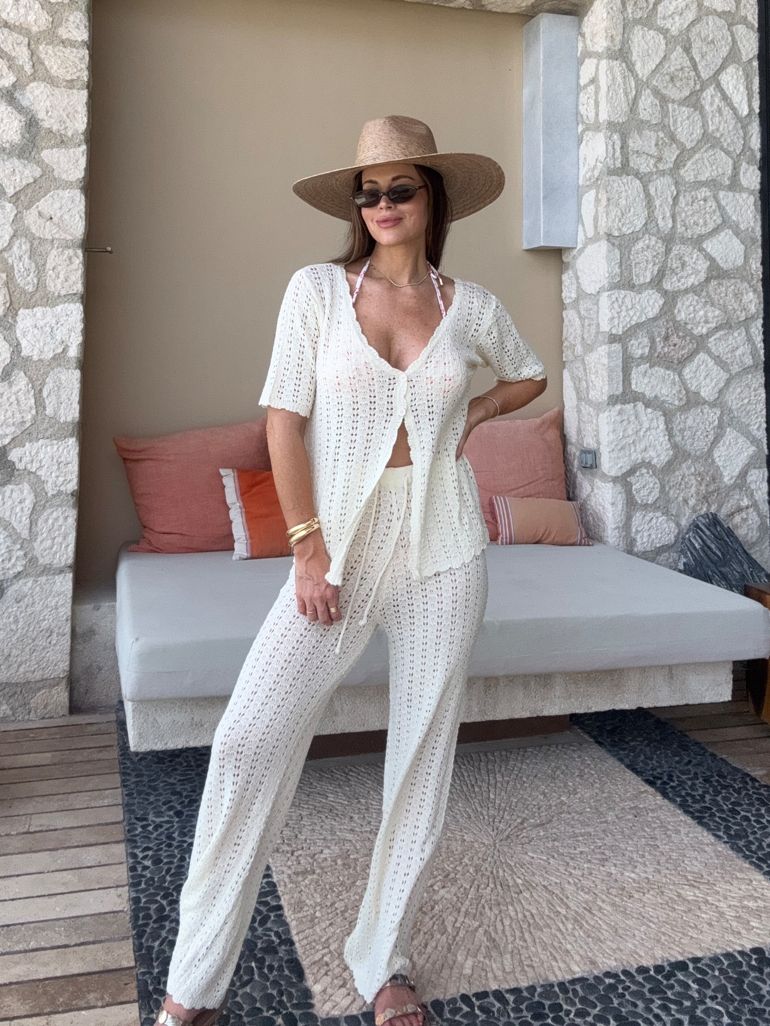 Chic Amazon swim coverup ! Two piece knit set is 10/10 

Coverup pants 
Swim coverup pants 
Vacation outfits 
Vacation style 
Swim
Swimwear
Swimsuit 

#LTKSummerEdit #LTKTravel #LTKSwim