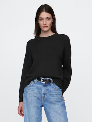 100% Cotton Relaxed Sweater | Gap (CA)