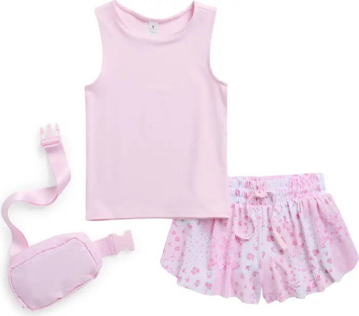 Kids' Lunatek Nicki Tank, Shorts & Belt Bag Set | Nordstrom Rack