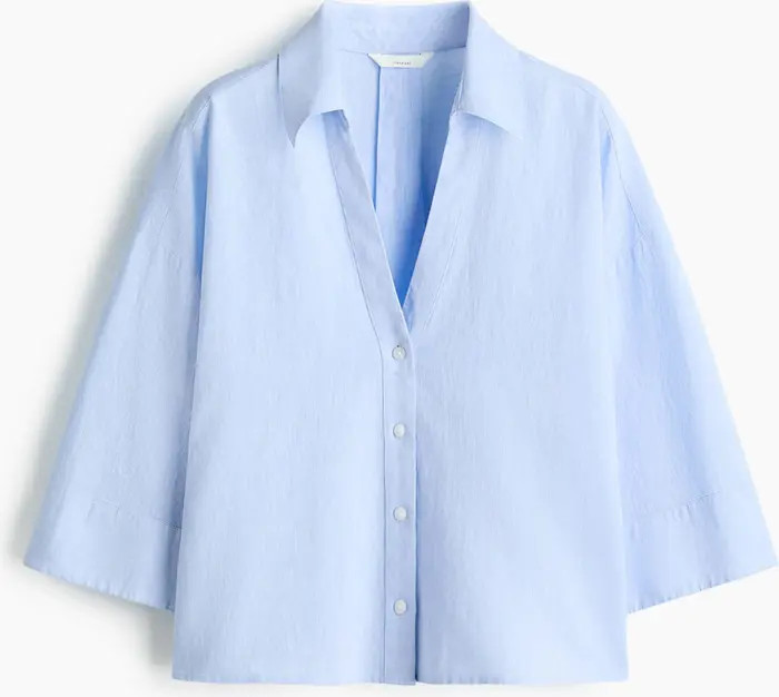 Linen-blend Shirt | Nordstrom