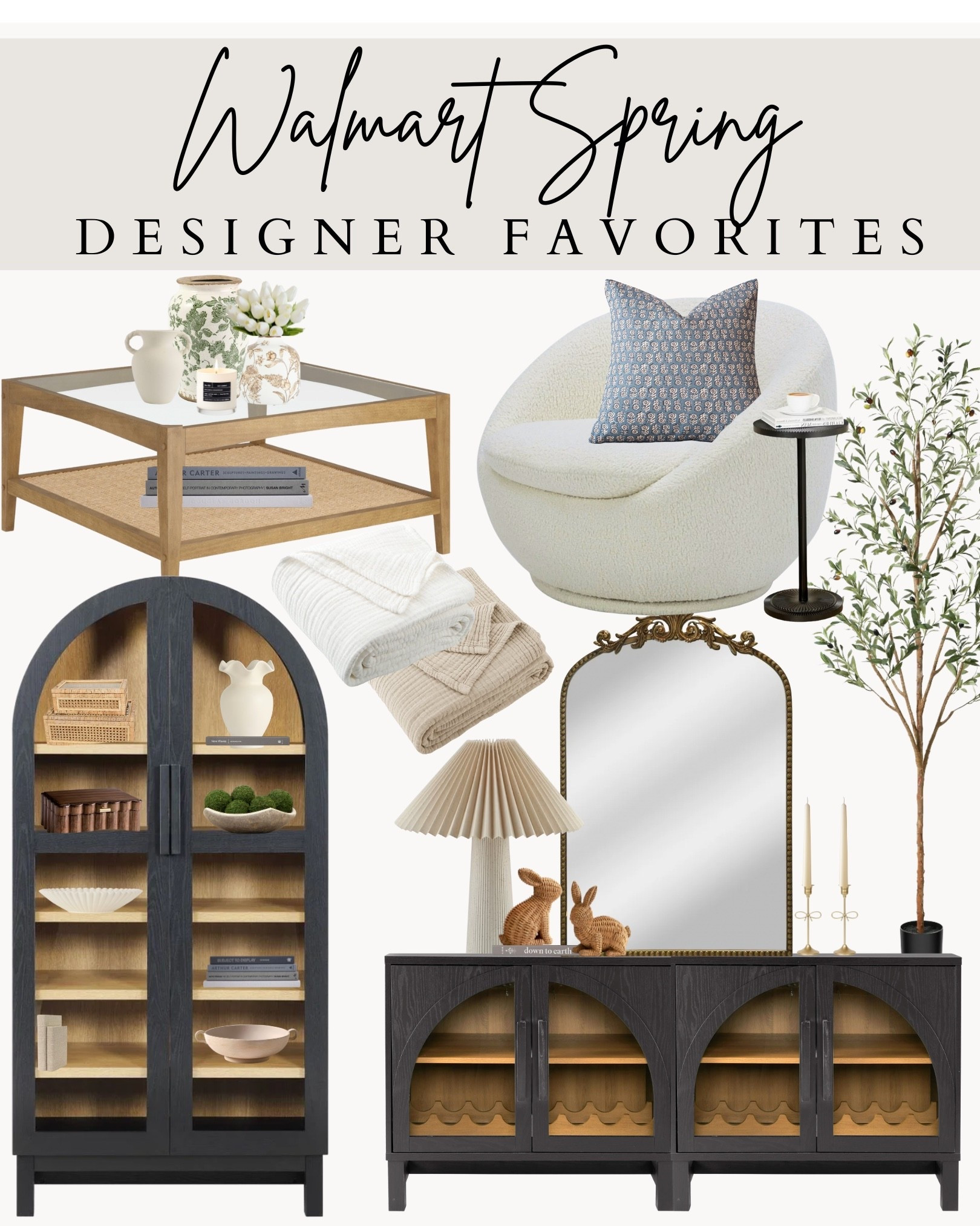 You don’t have to spend a fortune to get that elevated, designer-inspired spring look 🤍
These Walmart home finds are some of my go-to pieces for refreshing a space — timeless silhouettes, warm wood tones, soft textures, and classic neutrals that work beautifully in modern classic homes.

✨ Think:
• Cozy accent chairs with a high-end feel
• Neutral throw blankets perfect for layering
• Statement cabinets that look custom
• Vintage-inspired mirrors & lamps
• Faux greenery that instantly brightens a room

All affordable, all easy to style, and all pieces I’d use again and again in real homes.

Tap to shop everything here 👇
#porcheandco #walmarthome #springhome #homedecorfinds #designerinspired #modernclassic #neutralhome #springdecor #ltkhome #ltkfinds

#LTKSaleAlert #LTKSeasonal #LTKHome