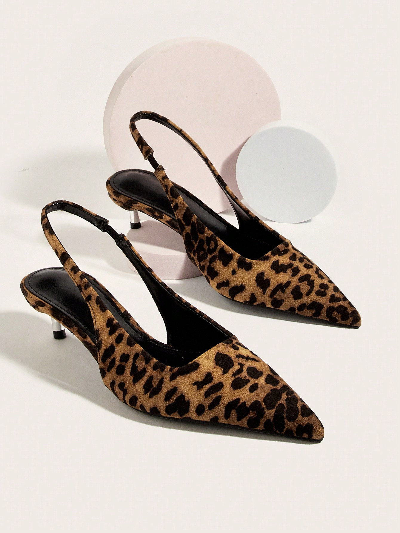 Sexy Leopard Print Pointed Toe Buckle Strap Stiletto High Heels, For Wedding Party | SHEIN USA | SHEIN