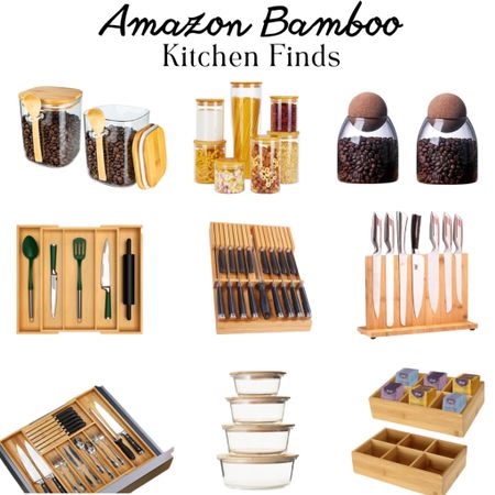 I love bamboo pieces in my kitchen. These bamboo containers and organizers have made such a big difference in our home. Not only do they keep everything organized, they also look great. I personally recommend these. #kitchenorganization #bambooorganizers #bamboolids #mrsjayp

#LTKunder50 #LTKGiftGuide #LTKhome