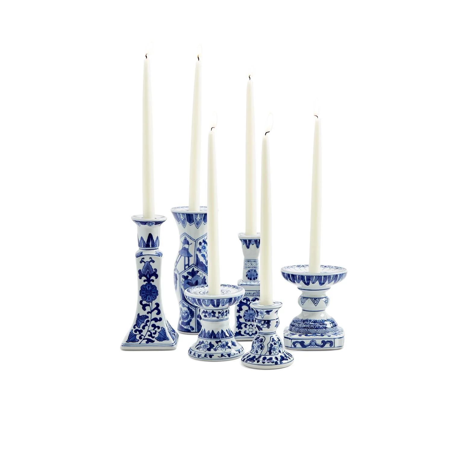 Canton Collection Candleholders, Set of 6 | Burke Decor