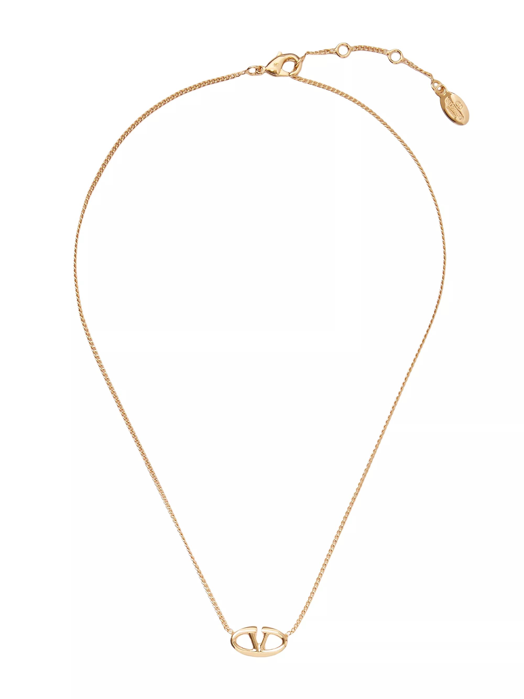 VLogo The Bold Edition Metal Necklace | Saks Fifth Avenue