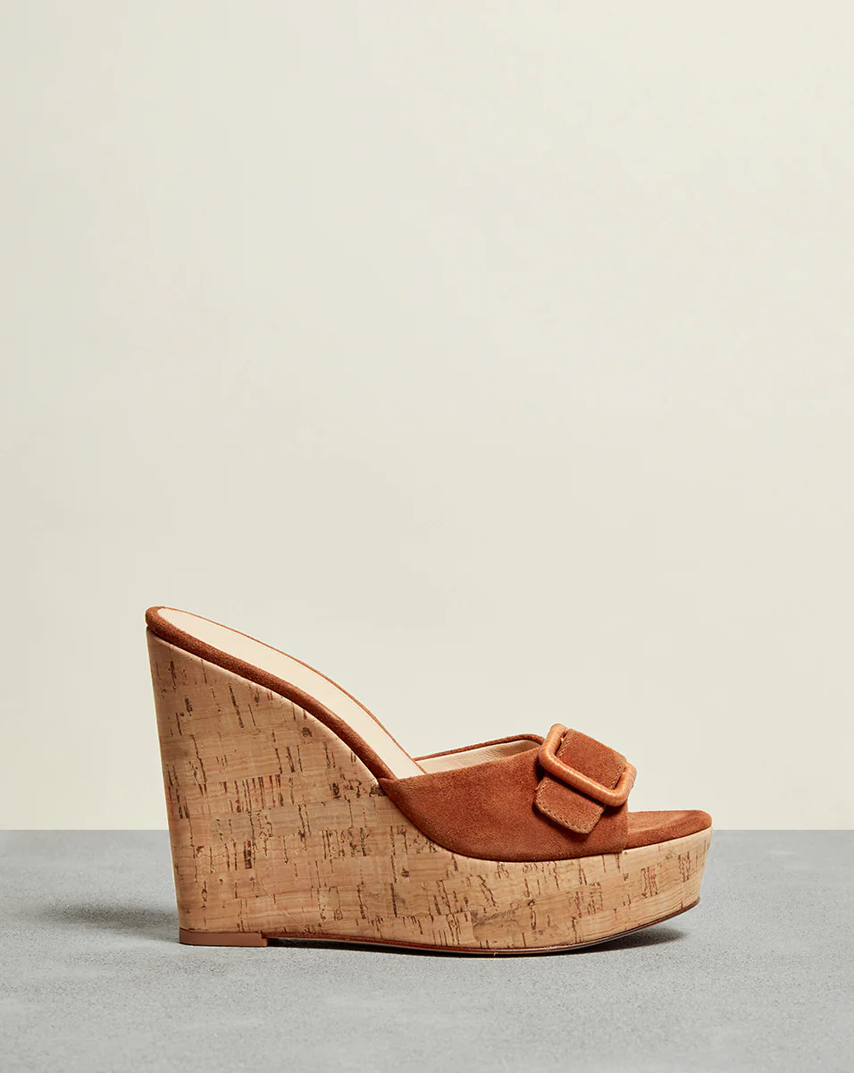 Donata Wedge Sandal | Veronica Beard